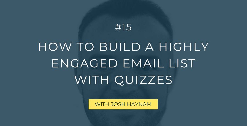 Looking for a fresh and powerful way to build up your email list? Follow Josh's tips and have a strong email marketing strategy as a result!